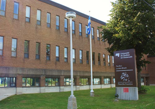 Le pavillon Lucien-Brault de l’Université du Québec en Outaouais au 101, rue Saint-Jean-Bosco, dans le secteur Hull.