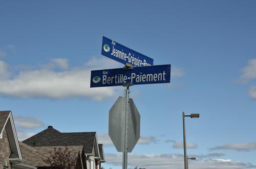 La rue Bertille-Paiement à Gatineau.